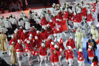Švicarski sportaši tijekom ceremonije zatvaranja, Foto: Leonhard Foeger/REUTERS