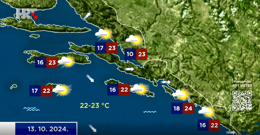 Vremenska prognoza, Foto: HTV/HRT