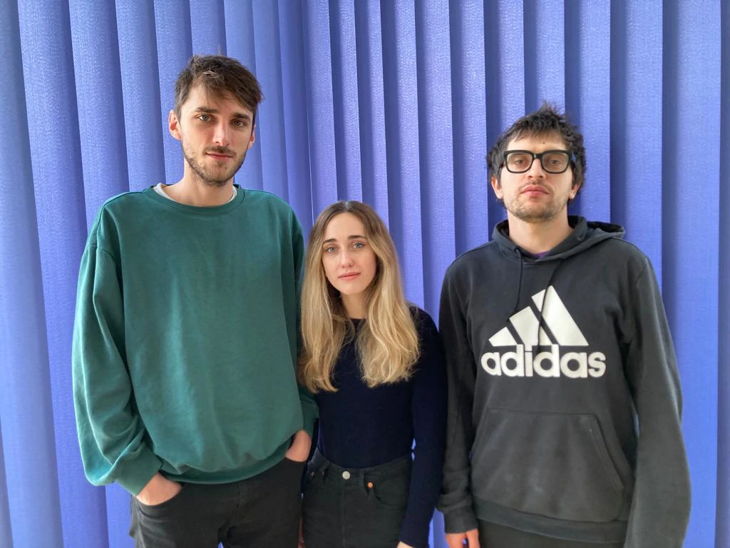 autori projekta "Kvadratni valovi 2.0"  - Patrik Sečen, Karla Mesek, Ivan Hlebić
