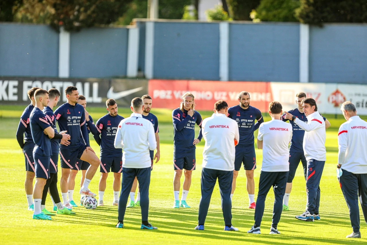 Trening hrvatske nogometne reprezentacije