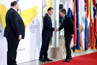 Zagreb: Dolazak sudionika summita Međunarodne krimske platforme u NSK , Foto: Sanjin Strukic/PIXSELL