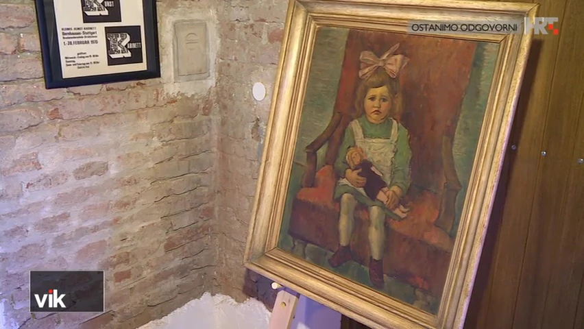 Portret djevojčice Aleksandrine s lutkom