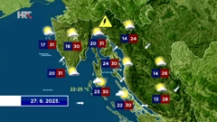 Vremenska prognoza, Foto: HTV/HRT