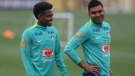 Estevao i Casemiro na treningu brazilske reprezentacije