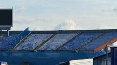Južna tribina Maksimira s ogradom