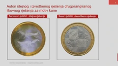 Autori idejnog i izvedbenog rješenja drugorangiranog likovnog rješenja, Foto: HTV/HRT
