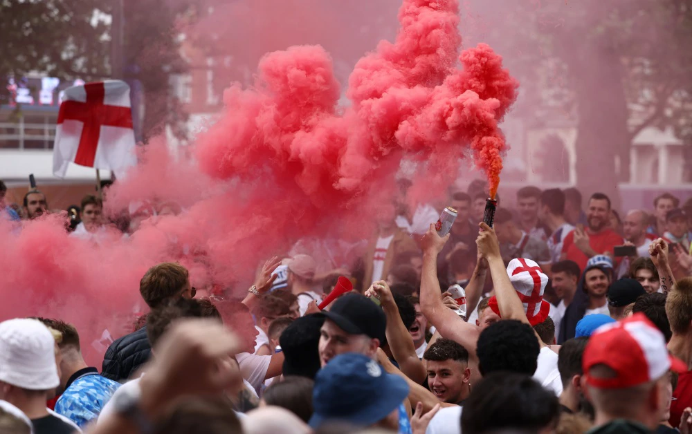 Engleski navijači na Leicester Squareu, Foto: Henry Nicholls/REUTERS