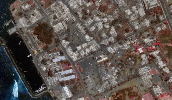 Katastrofalni požar na Havajima  , Foto: COPERNICUS SENTINEL-2 /Reuters