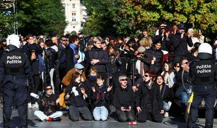 Sukobi prosvjednika i policije u Bruxellesu