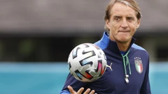 Roberto Mancini na zadnjem treningu uoči finala 