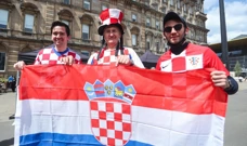 Hrvatski navijači u Glasgowu, Foto: Luka Stanzl/PIXSELL