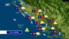 Vremenska prognoza, Foto: HTV/HRT