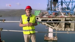 Pero Štrbe na Pelješkome mostu, Foto: HRT/HTV