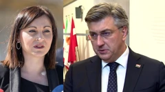 Nataša Tramišak i Andrej Plenković