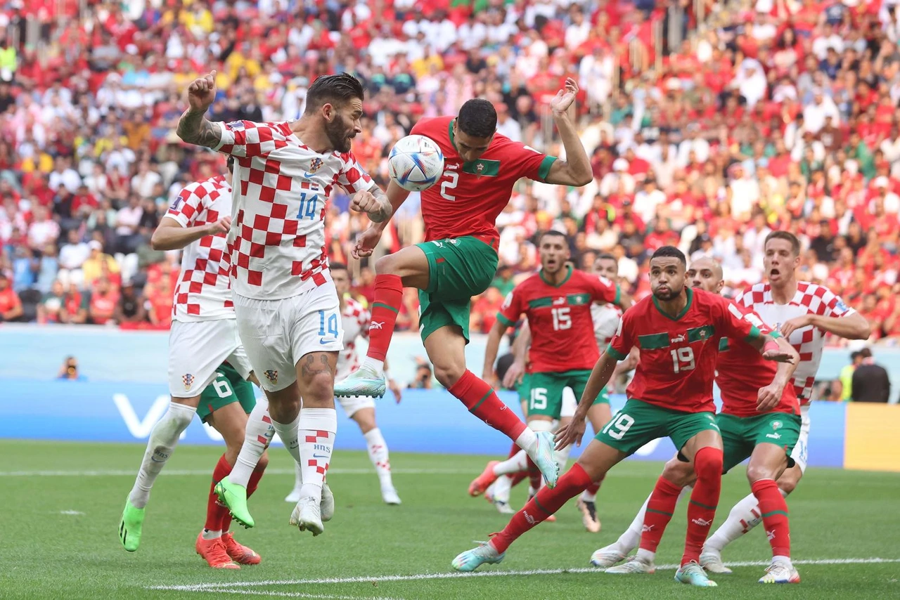 Dvoboj Hrvatske i Maroka, Foto: Goran Stanzl/PIXSELL