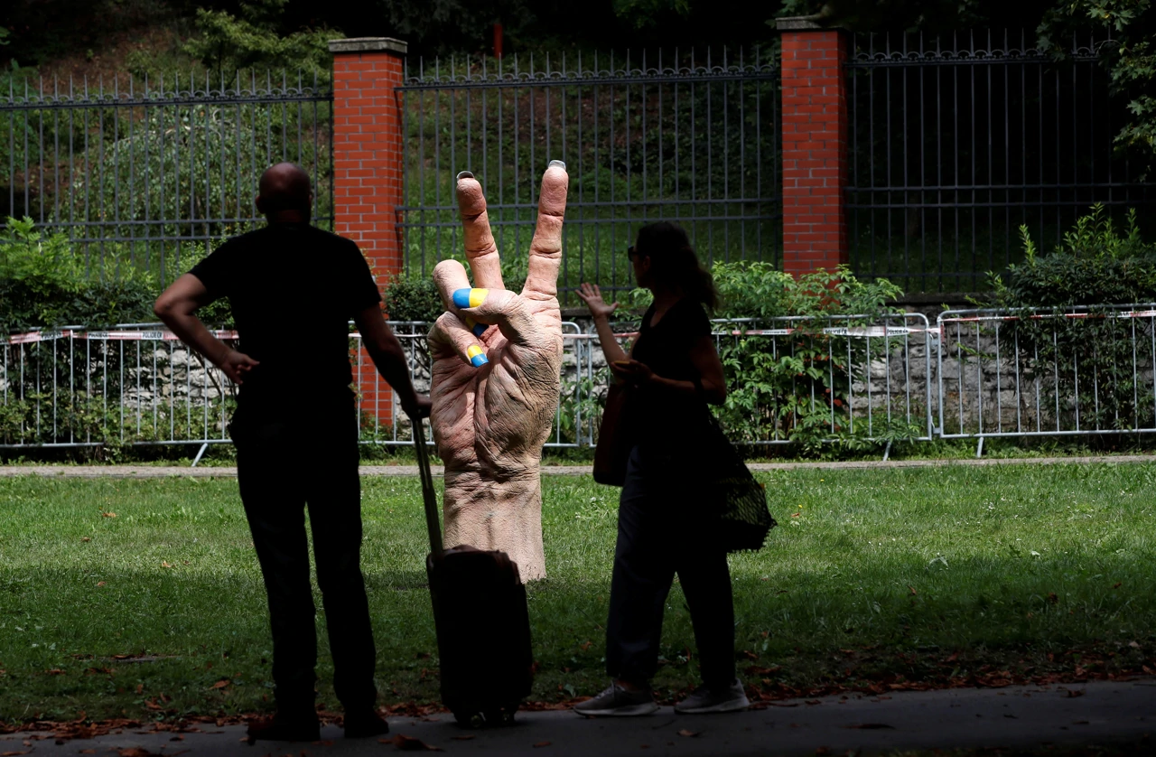 Statua posvećena Ukrajini u Pragu, Foto: David W Cerny/REUTERS