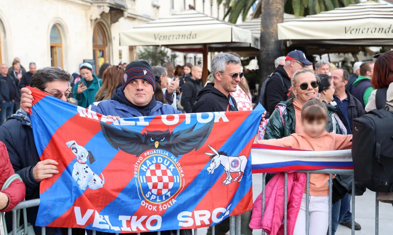 Doček zlatnih vaterpolista na splitskoj Rivi, Foto: Jakov Prkić/CROPIX