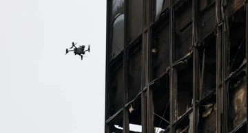 Drone inspection of the Vjesnik skyscraper