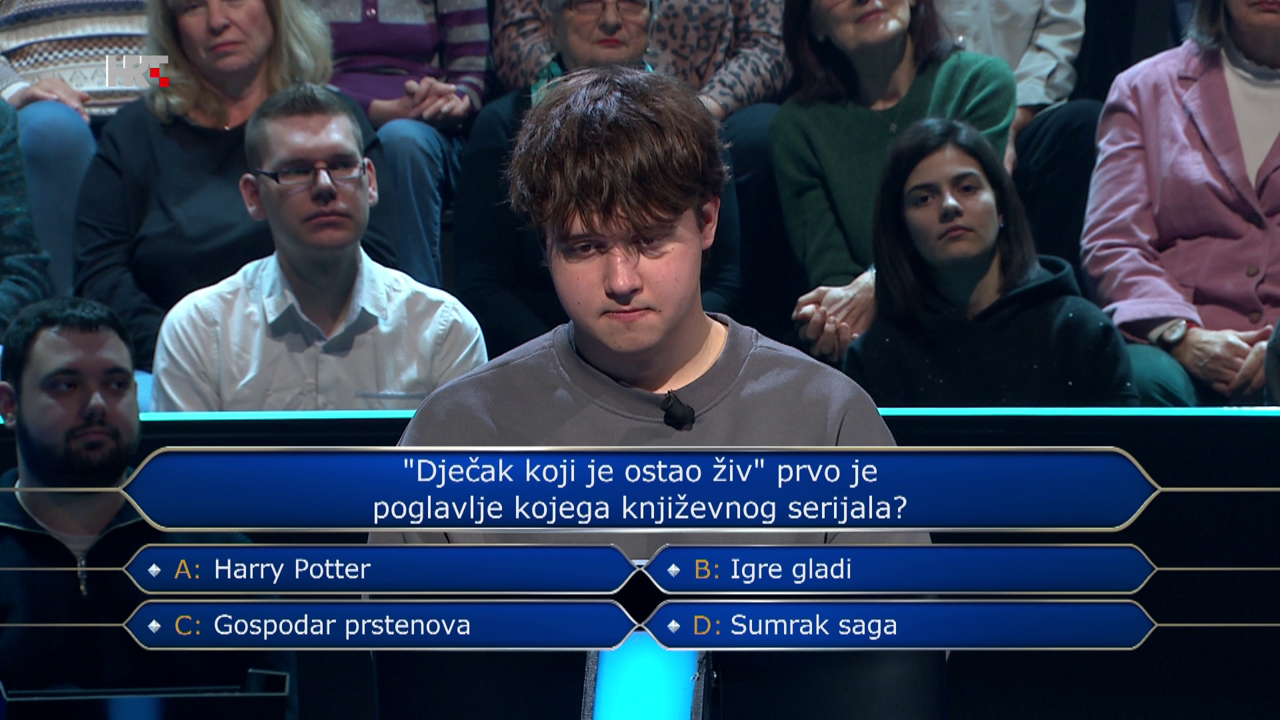 Erik Gal Vuković, Foto: Tko želi biti milijunaš?/HRT