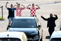 Hrvatski navijači u Rotterdamu, Foto: Marko Lukunic/PIXSELL