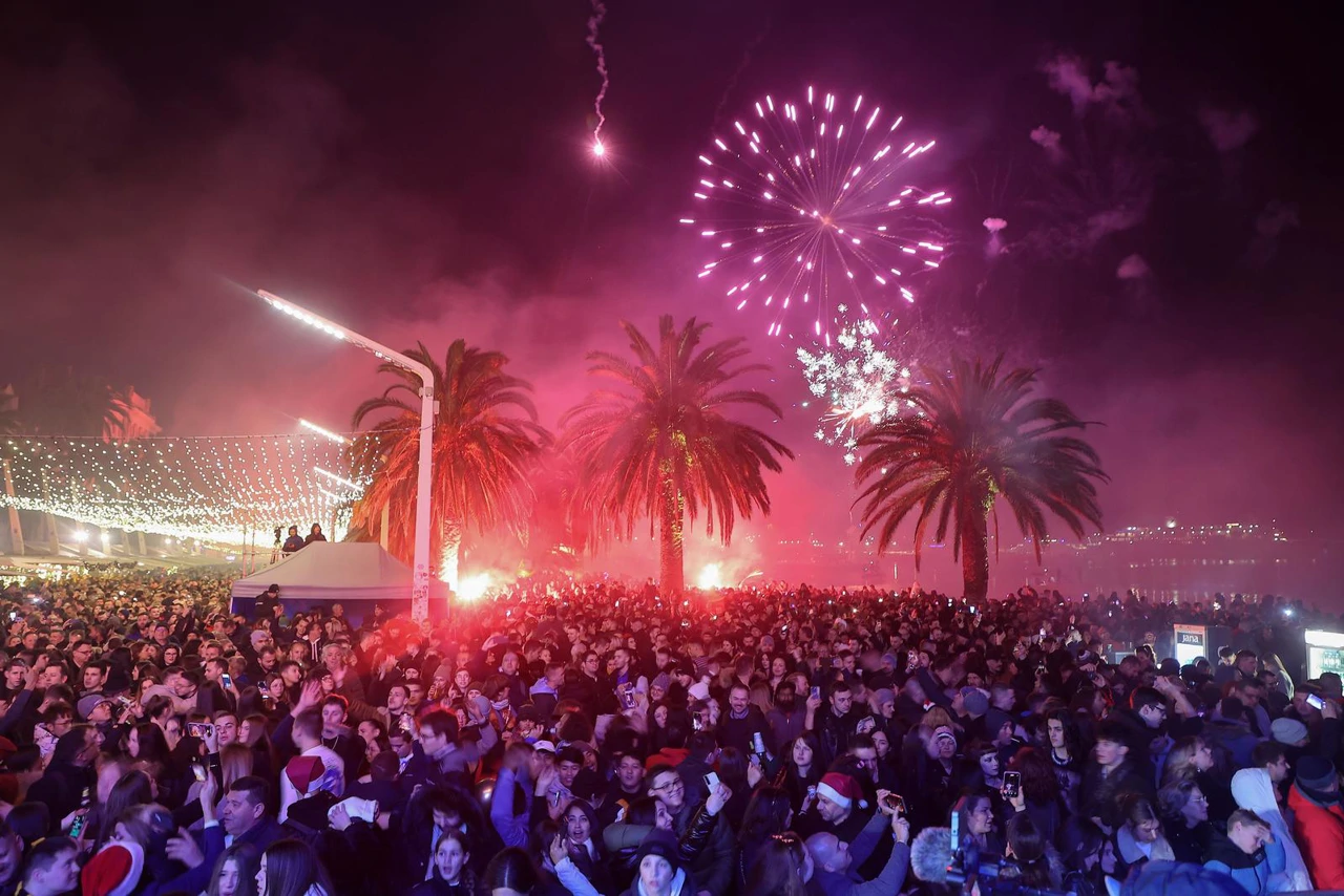 Split: Doček Nove 2025. godine, Foto: Ivana Ivanovic/Pixsell