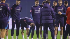 Posljednji trening Hrvatske uoči Armenije
