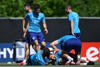 Današnji trening hrvatske nogometne reprezentacije, Foto: Boris Kovacev/CROPIX