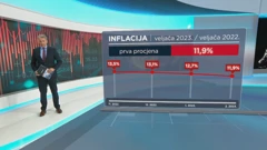Inflacija u veljači usporila 