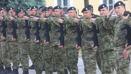 Hrvatski vojnici u formaciji na obilježavanju Dana Hrvatske vojske