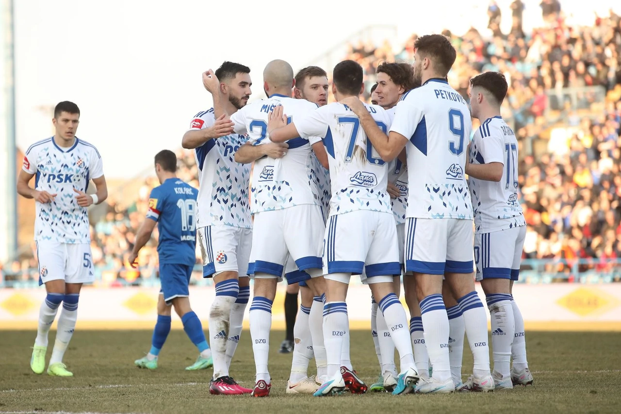 Slavlje igrača Dinama nakon gola Ivanušeca, Foto: Luka Stanzl/PIXSELL