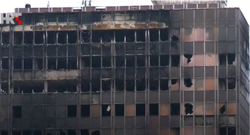  The burned Vjesnik skyscraper 