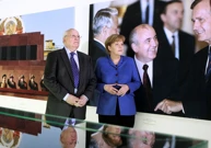 Mihail Gorbačov i Angela Merkel na izložbi u povodu Gorbačovljevog 80. rođendana u Berlinu 2011. godine , Foto: Thomas Peter/REUTERS