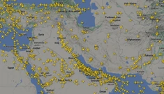 Zračni promet nad Bliskim istokom, Foto: Flightradar24/HRT