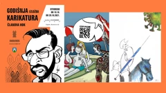 najava godišnje izložbe karikatura Hrvatskog društva karikaturista u "Dobro jutro, Hrvatska", Foto: HTV/HRT