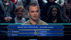 Borna Budimir Bekan, Foto: Tko želi biti milijunaš?/HRT