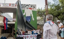 Otkrivanje murala Blažu Sliškoviću na Mertojaku , Foto: Zvonimir Barisin/PIXSELL