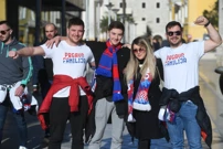 Navijači u Splitu uoči utakmice Hajduk - Rijeka, Foto: Nikola Vilic /CROPIX