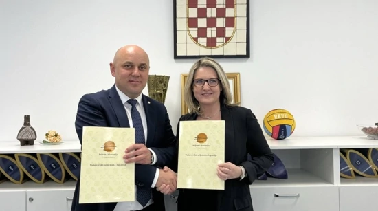 Župan Ivan Bosančić i predsjednica HNV-a Jasna Vojnić 