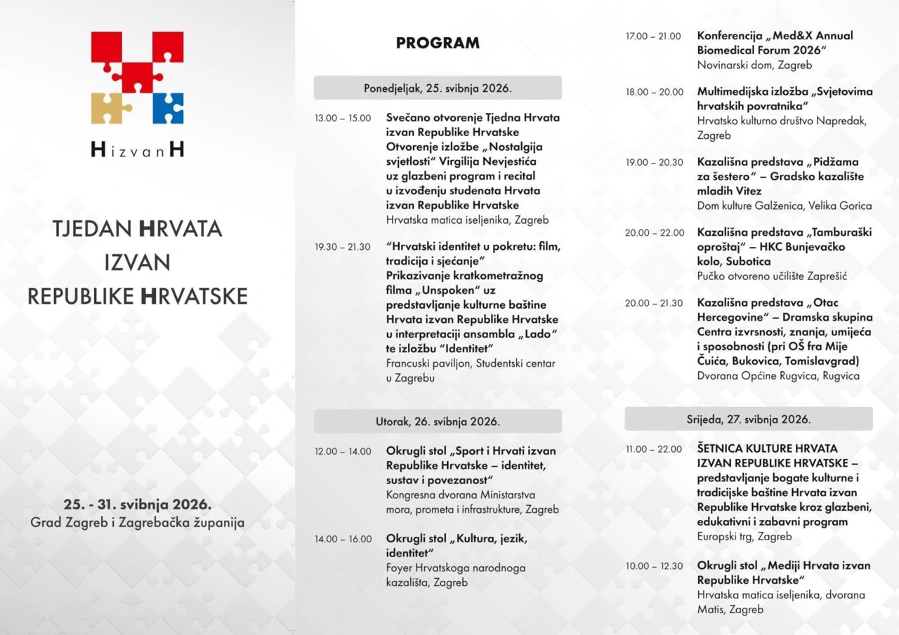 Program Tjedna Hrvata izvan RH, Foto: plakat/.