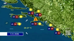 Vrućina sutra malo popušta, Foto: HTV/HRT
