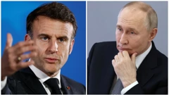 Emmanuel Macron i Vladimir Putin