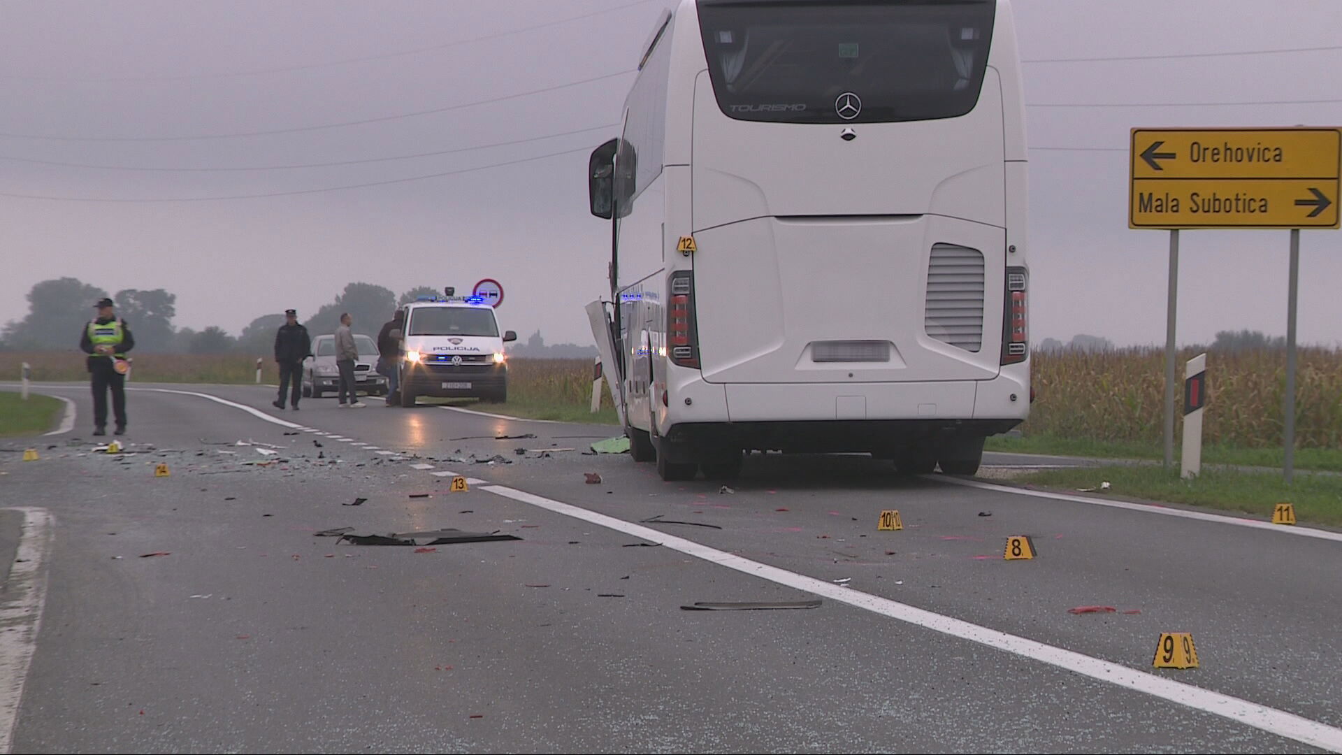 Fahrer wegen Verursachen eines schweren Unfalls in Međimurje festgenommen 10 najava nesreca medim frame 459 20250925185933