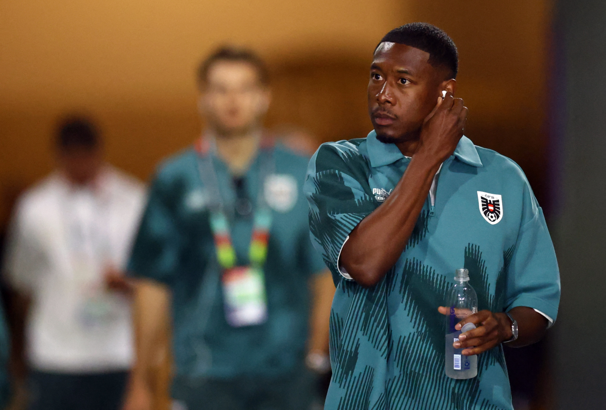 David Alaba stiže na stadion prije utakmice , Foto: Hannah Mckay/REUTERS