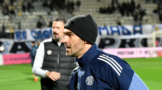 Marko Livaja se zagrijava na Rujevici