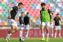 Zagrijavanje uoči utakmice Gorica - Slaven Belupo, Foto: Luka Stanzl/PIXSELL