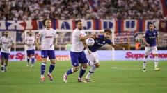 Detalj s dvoboja Hajduka i Slaven Belupa u kolovozu