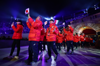 Japanski sportaši tijekom ceremonije zatvaranja, Foto: Guglielmo Mangiapane/REUTERS