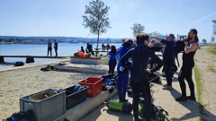 Čišćenje podmorja u eko akciji na Punti Bajlo, Foto:  Goran Paleka /Radio Zadar