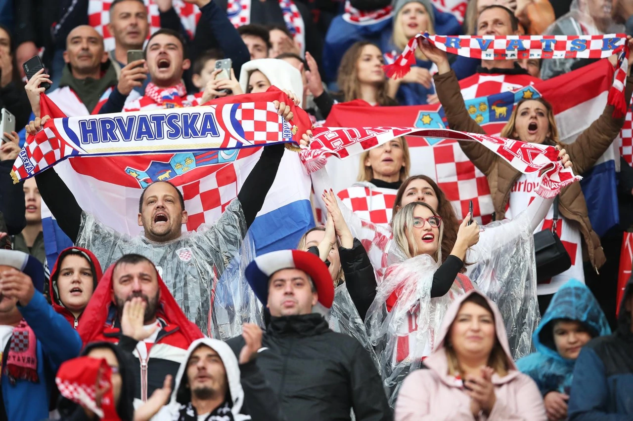 Hrvatski navijači na Poljudu , Foto: Sanjin Strukić/PIXSELL