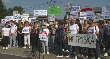 Prosvjed zbog troske u Sisku
